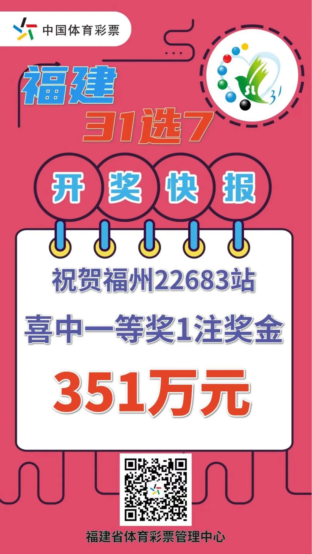 今日福建31选7开奖号揭晓，幸运儿或将诞生